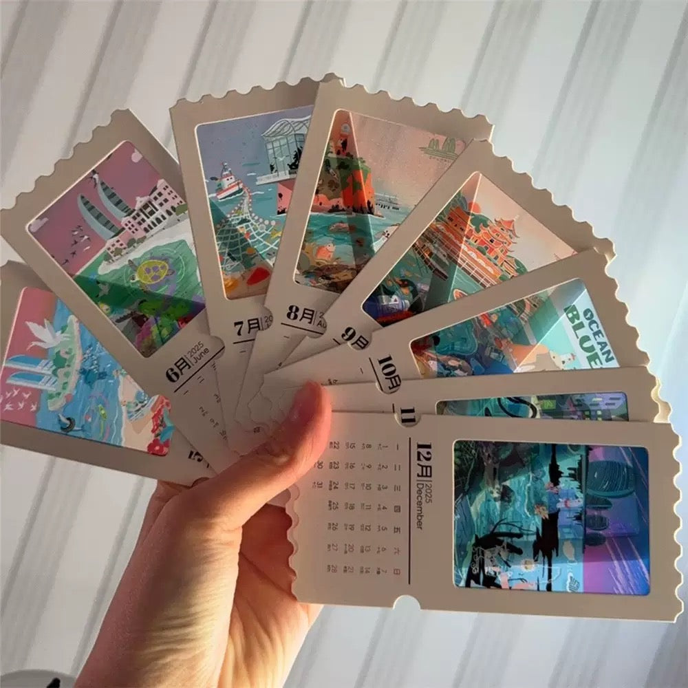 DIY Floral Calendar Bookmarks, Pack of 12 (Buy One, Get One Free)
