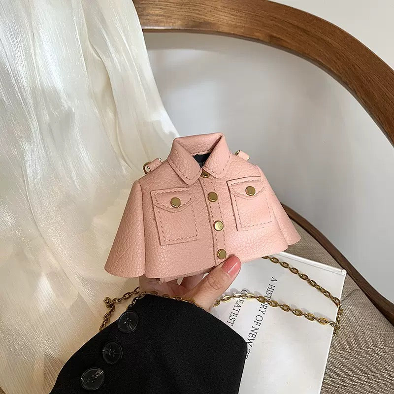 Handmade Mini Jacket Bag – Unique Statement Crossbody Purse