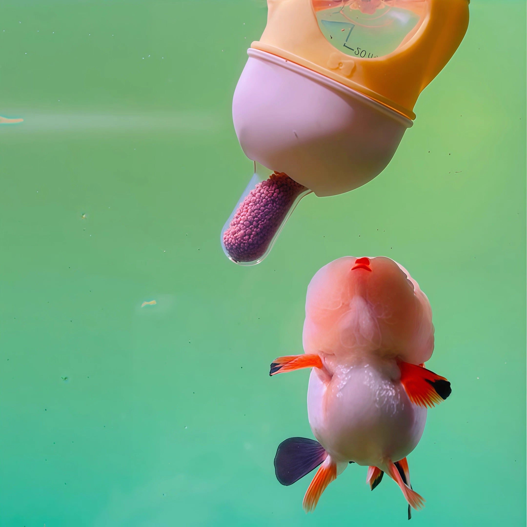 Goldfish Pacifier Automatic Feeder(Two replacement nipples included as a bonus)