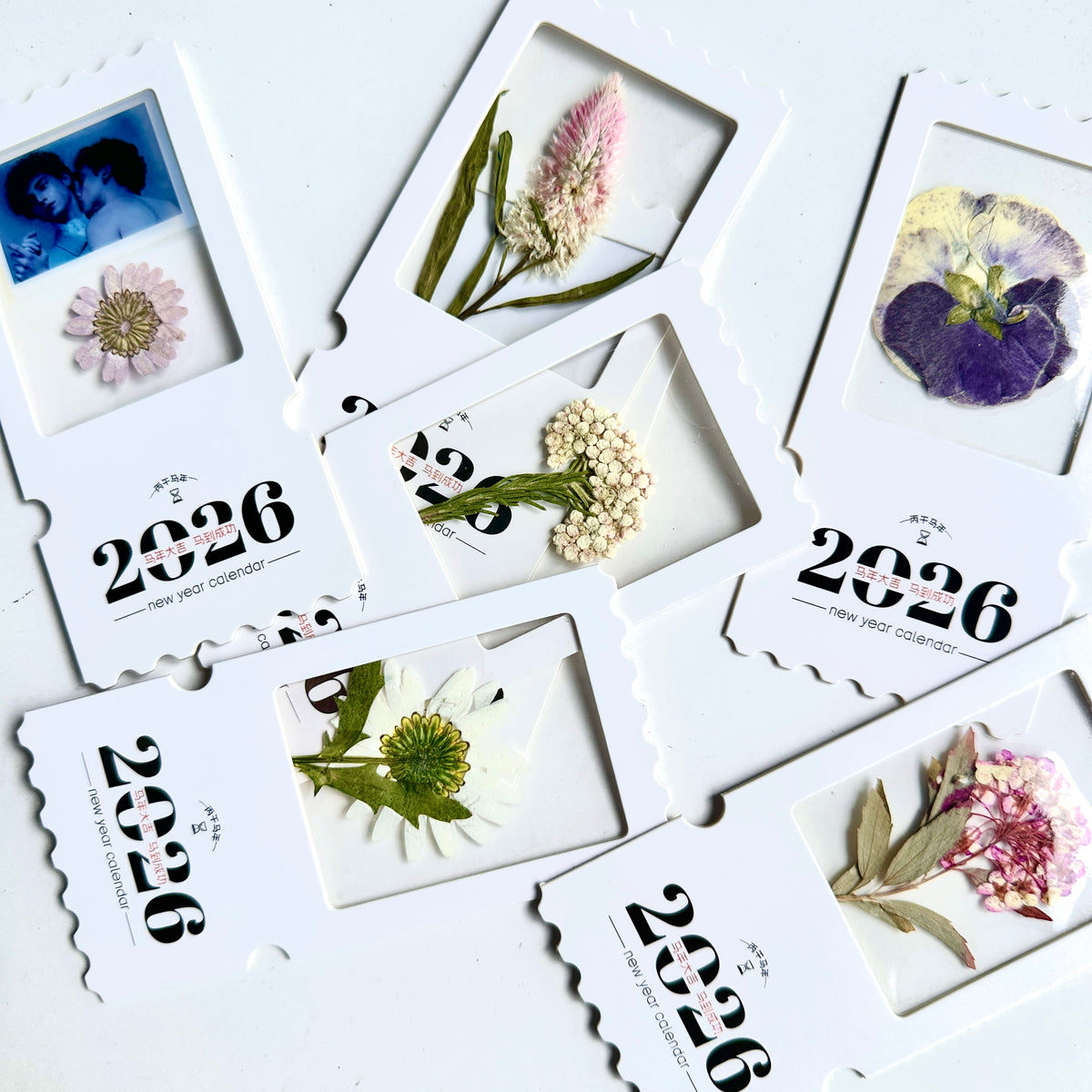 DIY Floral Calendar Bookmarks, Pack of 12 (Buy One, Get One Free)