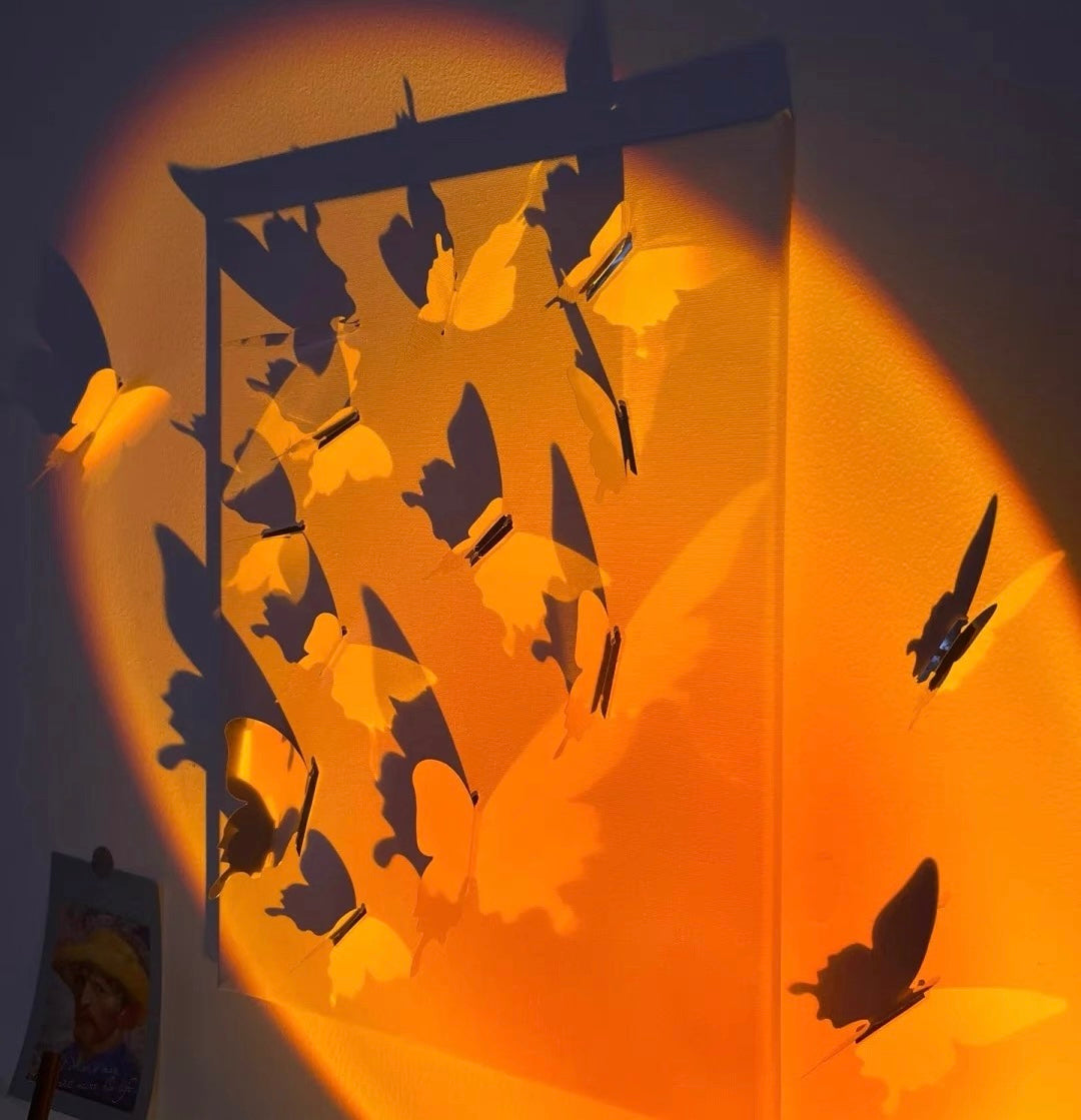 Light & Shadow Butterfly Decorative Wall Stickers (Pack of 24) Different Sizes
Free 12pcs