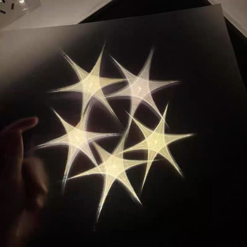 Hexagonal light film size (48cm*49cm) 3 sheets
Free String Lights