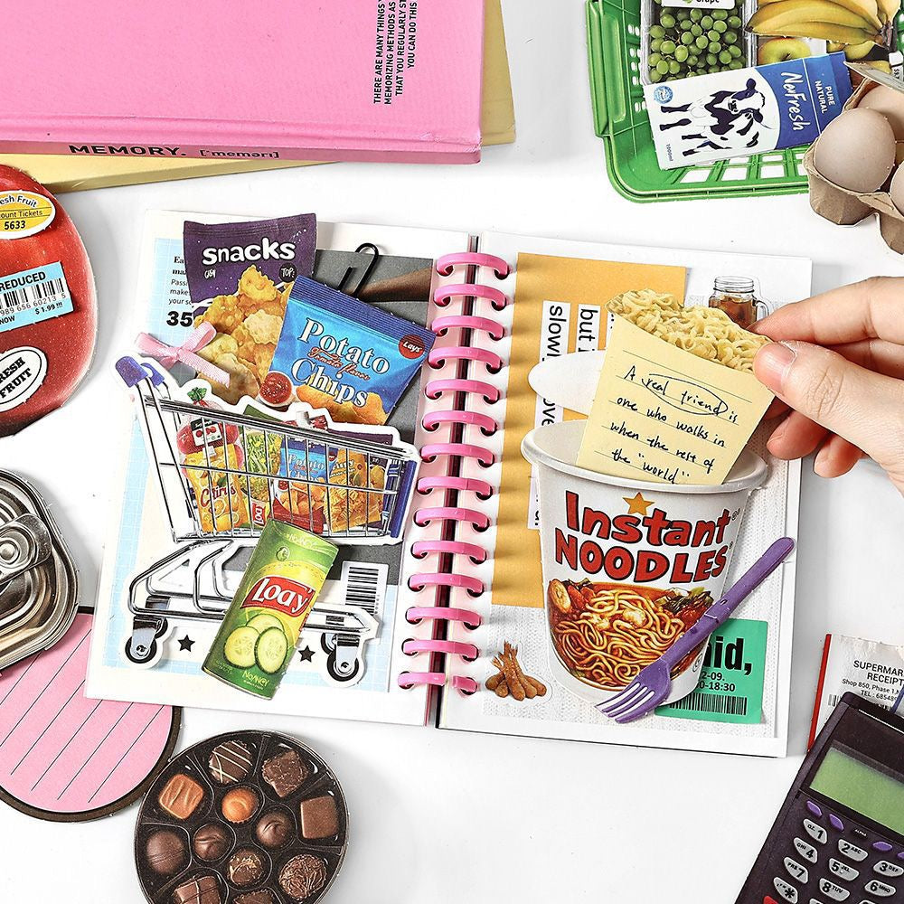 677-Piece Folding Sticky Notes Set – 5 Themes, 677 Unique Designs
