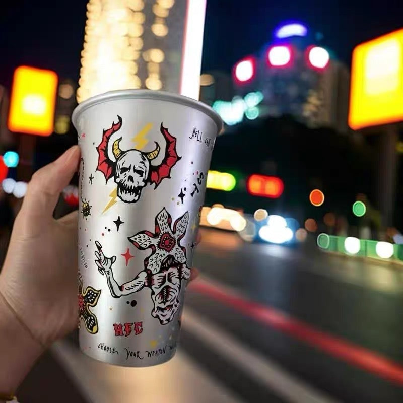 Stranger Things Official Thermochromic Color-Changing Tumbler – Stainless Steel