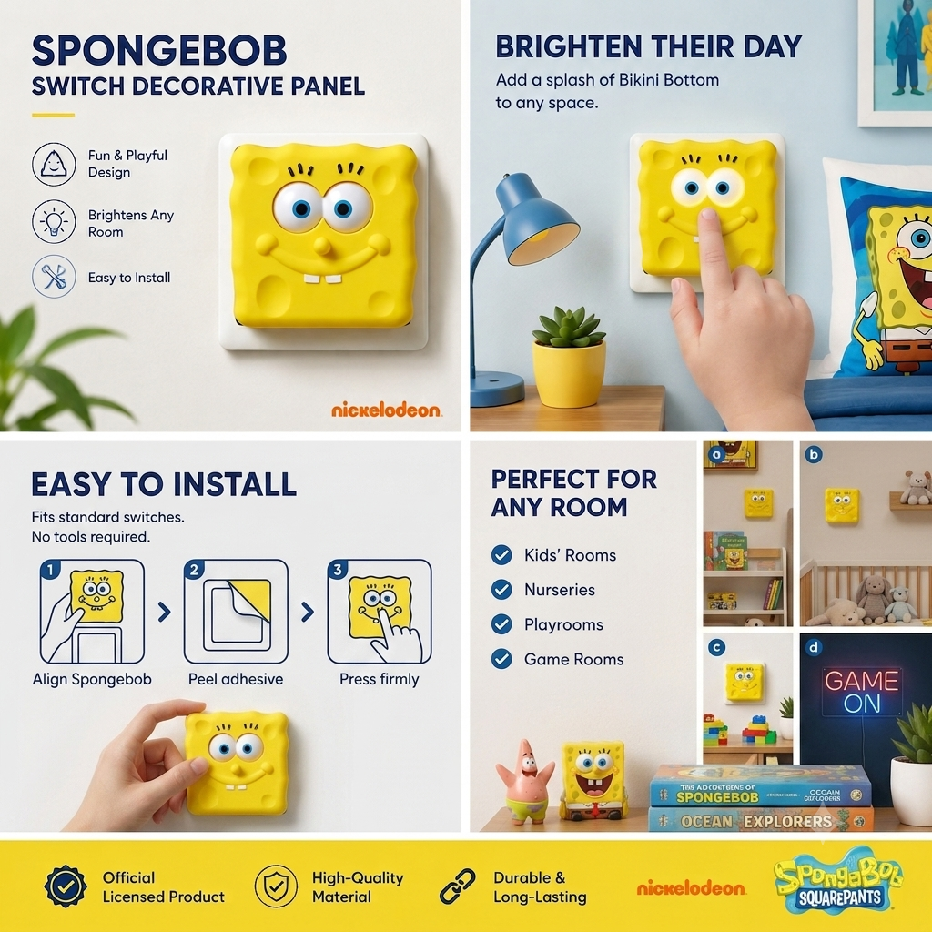 SpongeBob DIY Switch Cover