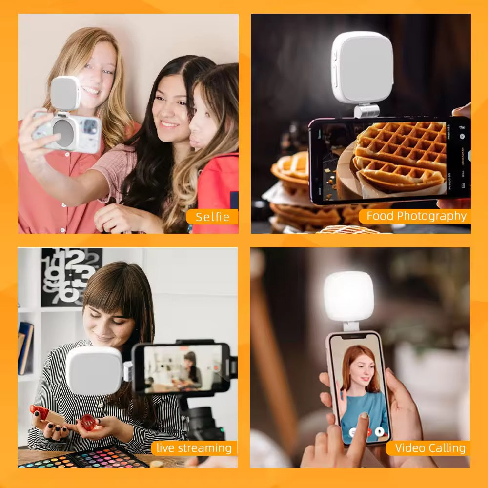 Magnetic cell phone fill light(Free color-changing roast duck)