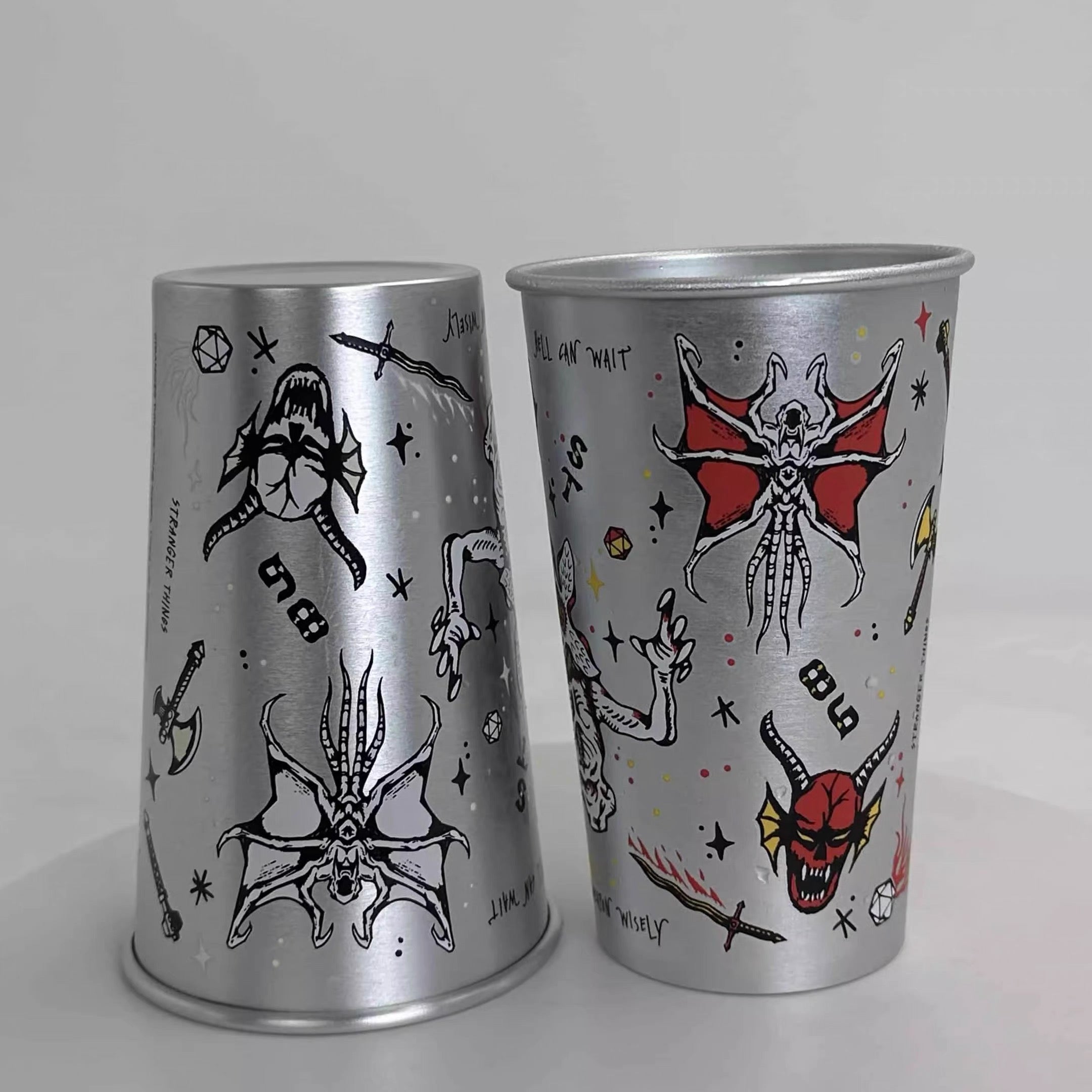 Stranger Things Official Thermochromic Color-Changing Tumbler – Stainless Steel