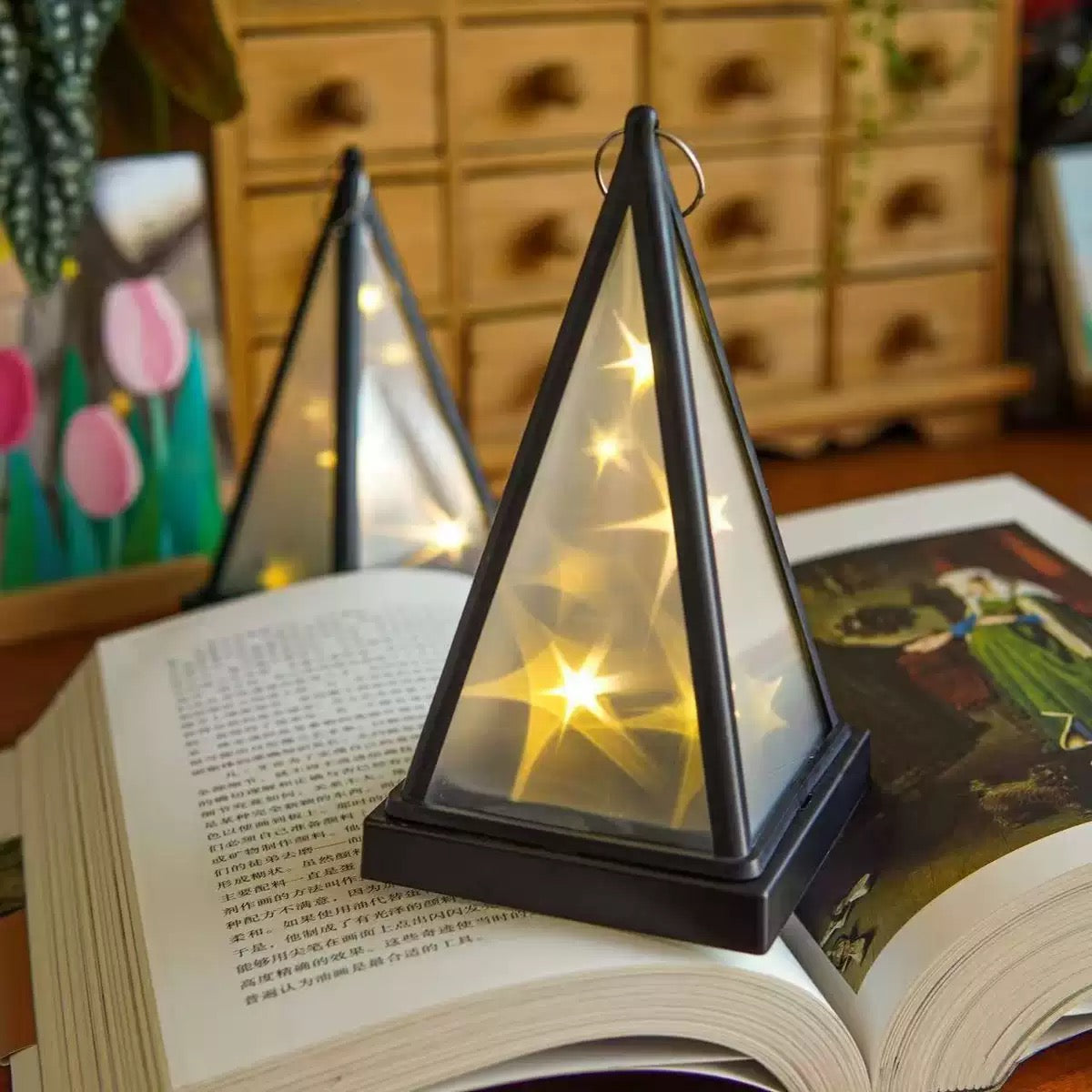 Hexagonal light film size (48cm*49cm) 3 sheets
Free String Lights