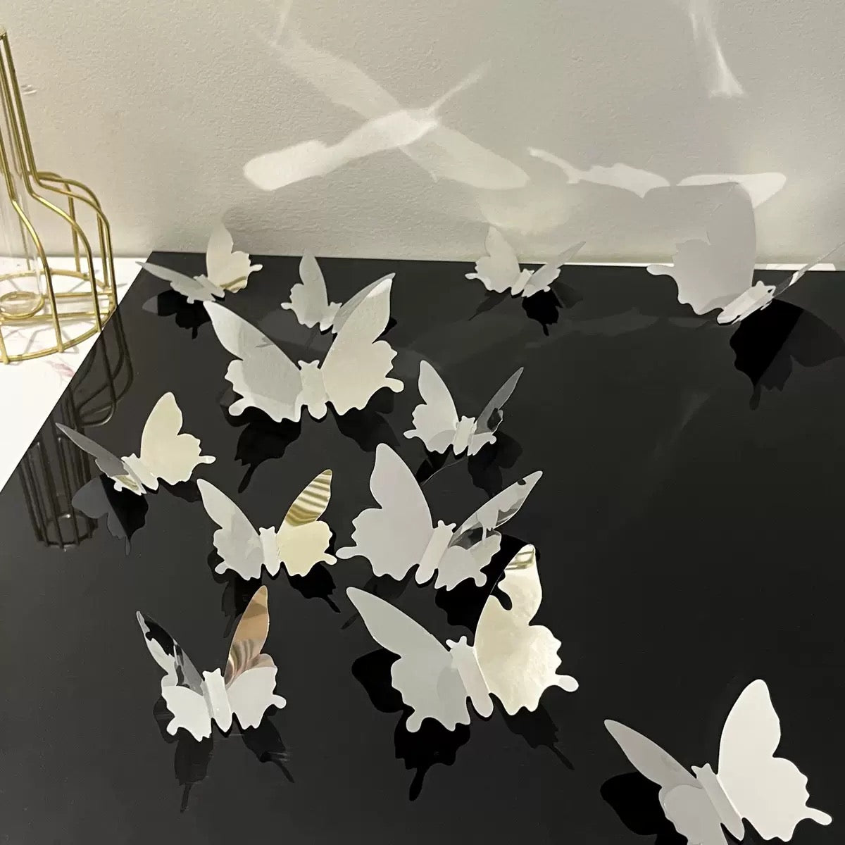 Light & Shadow Butterfly Decorative Wall Stickers (Pack of 24) Different Sizes
Free 12pcs