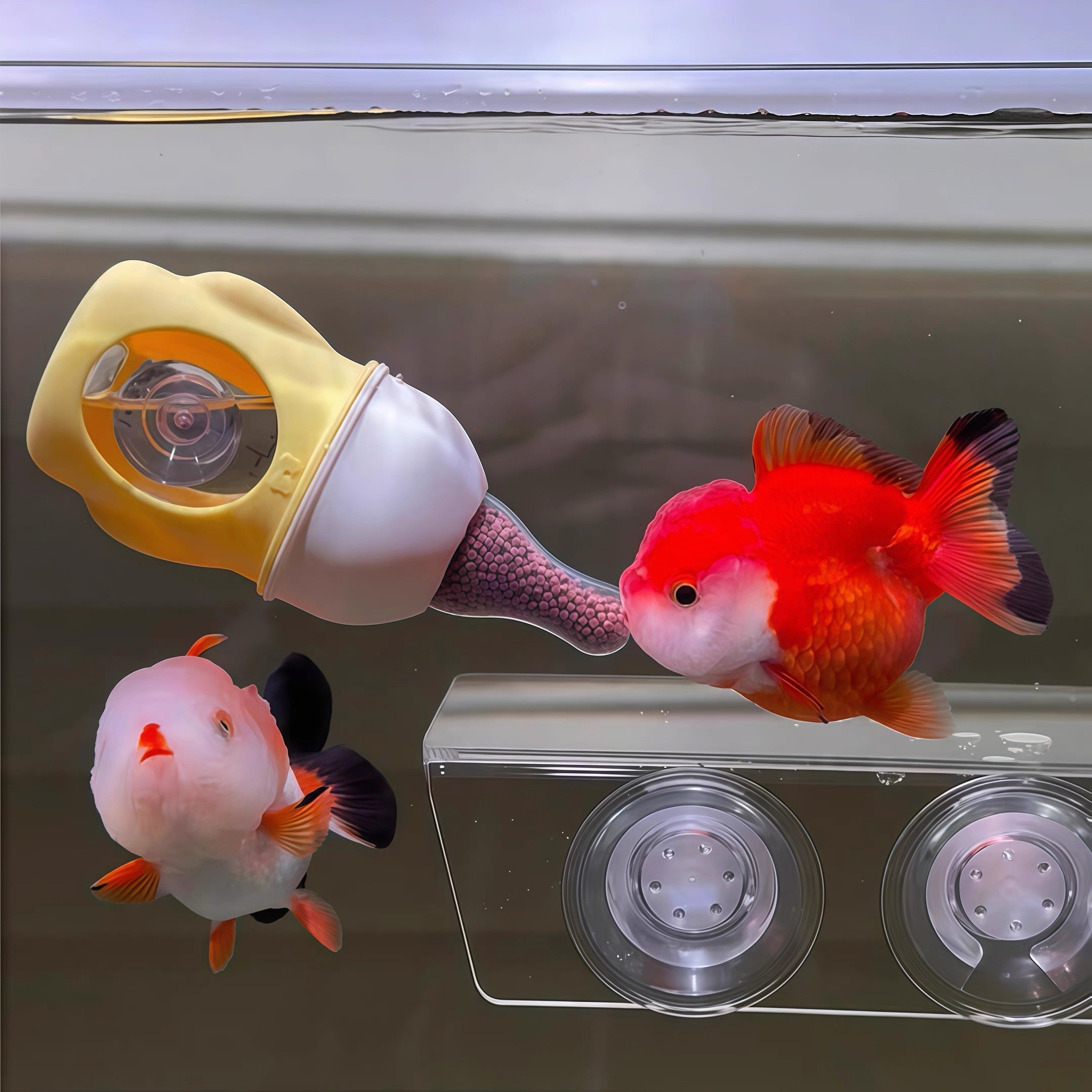 Goldfish Pacifier Automatic Feeder(Two replacement nipples included as a bonus)