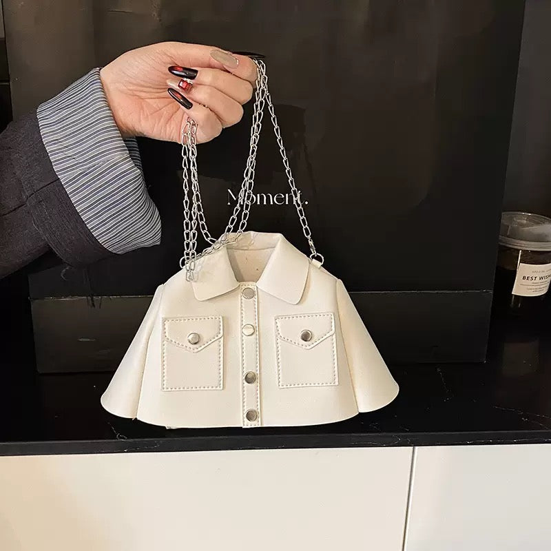 Handmade Mini Jacket Bag – Unique Statement Crossbody Purse
