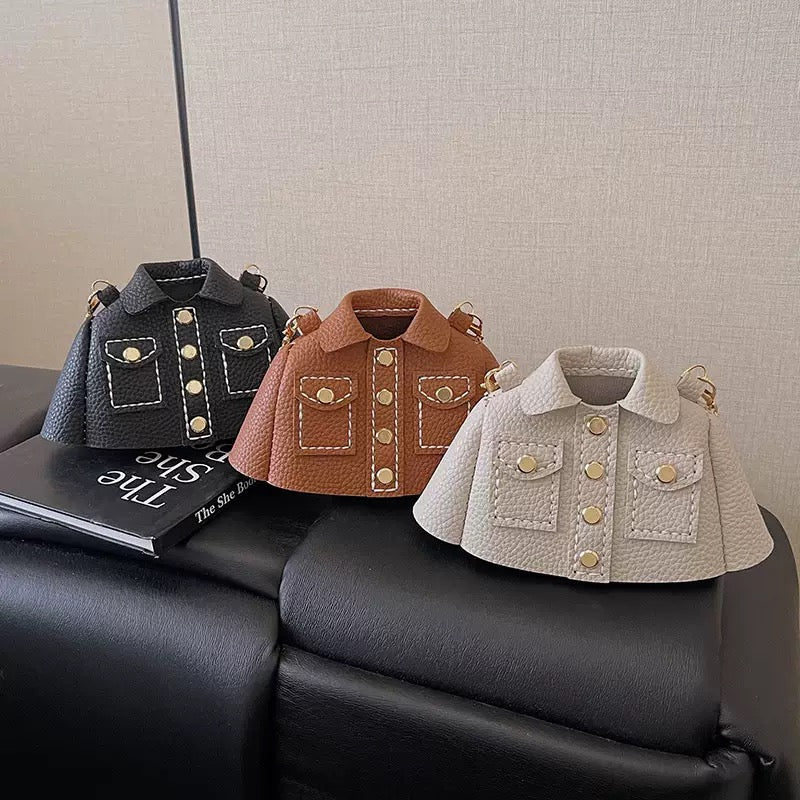 Handmade Mini Jacket Bag – Unique Statement Crossbody Purse