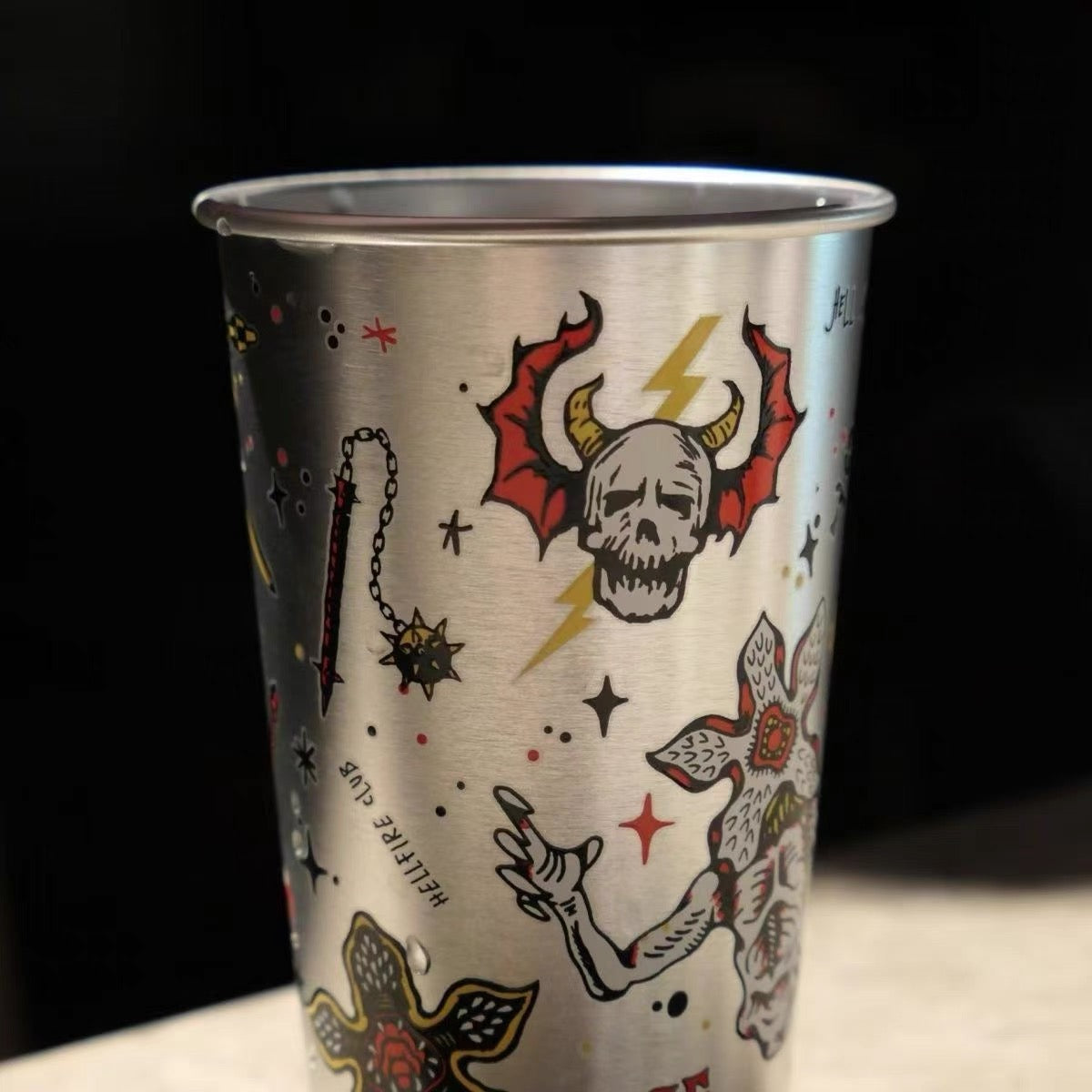 Stranger Things Official Thermochromic Color-Changing Tumbler – Stainless Steel