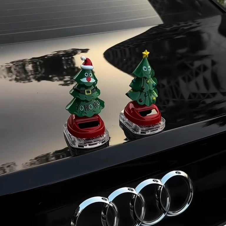 Solar Swinging Christmas Tree Car Ornament (Buy One Get One Free)