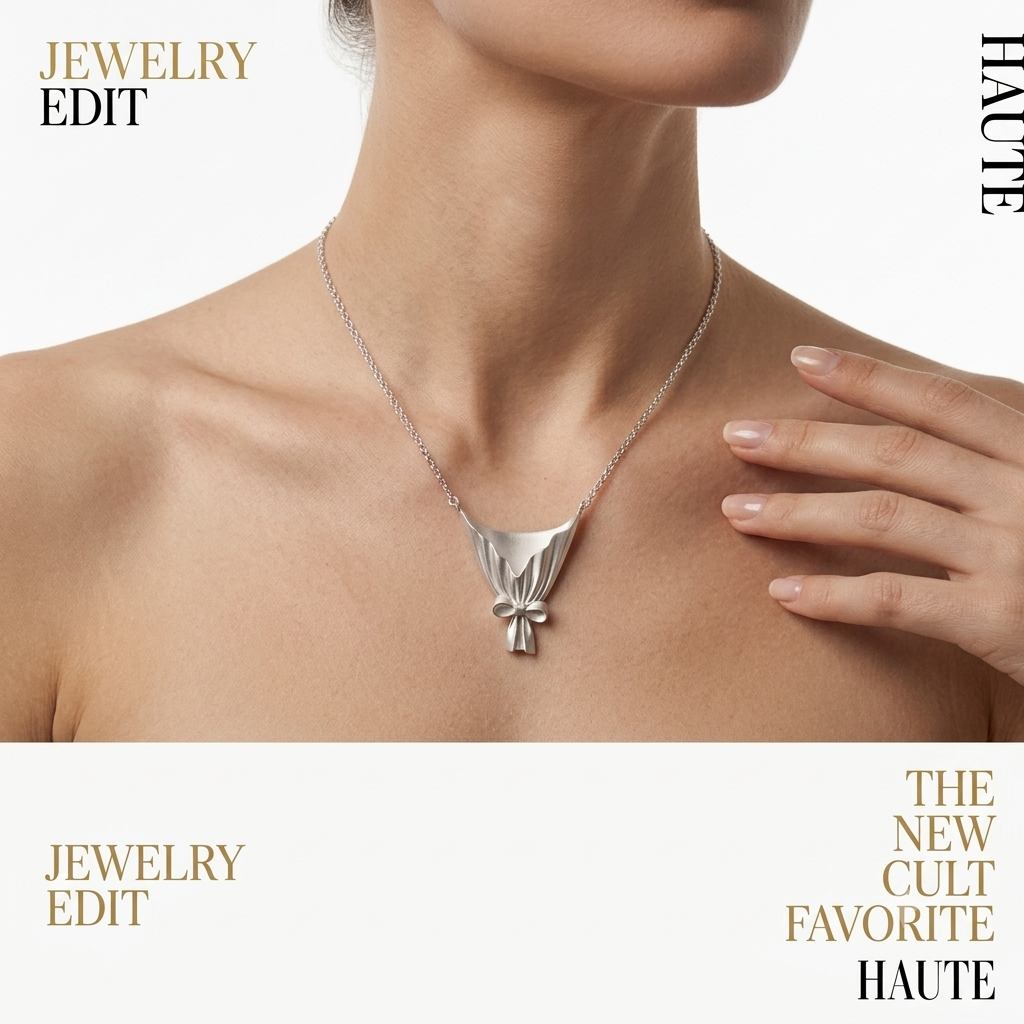 Stainless Steel Flower Bouquet Necklace (Buy One, Get One Free: One Silver, One Gold)