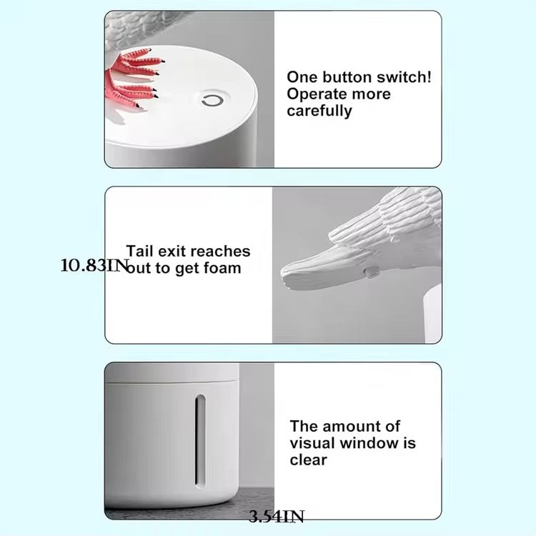 Automatic Bird Soap Dispenser – Touchless Dove Design Foam Soap Pump for Kitchen & Bathroom