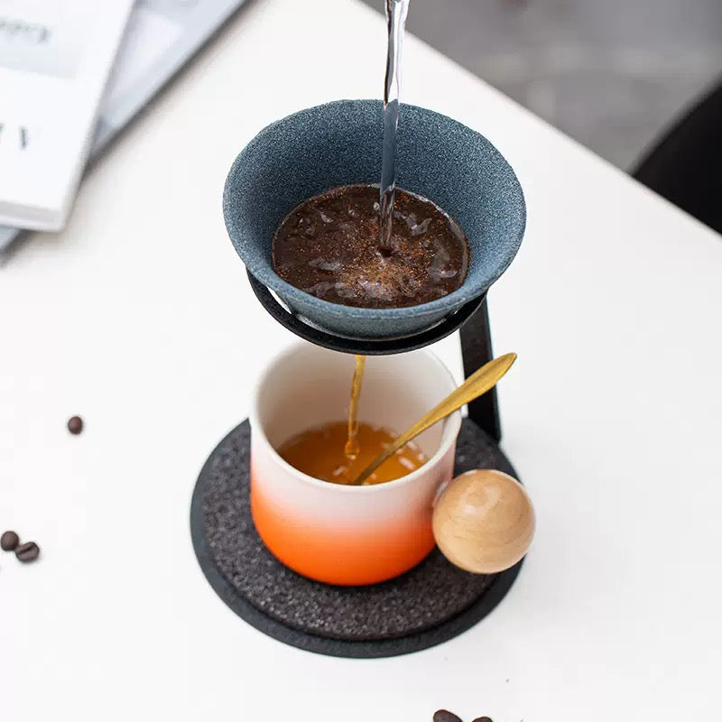 Nano ceramic non-porous filter cup(Mug + Cup Holder)