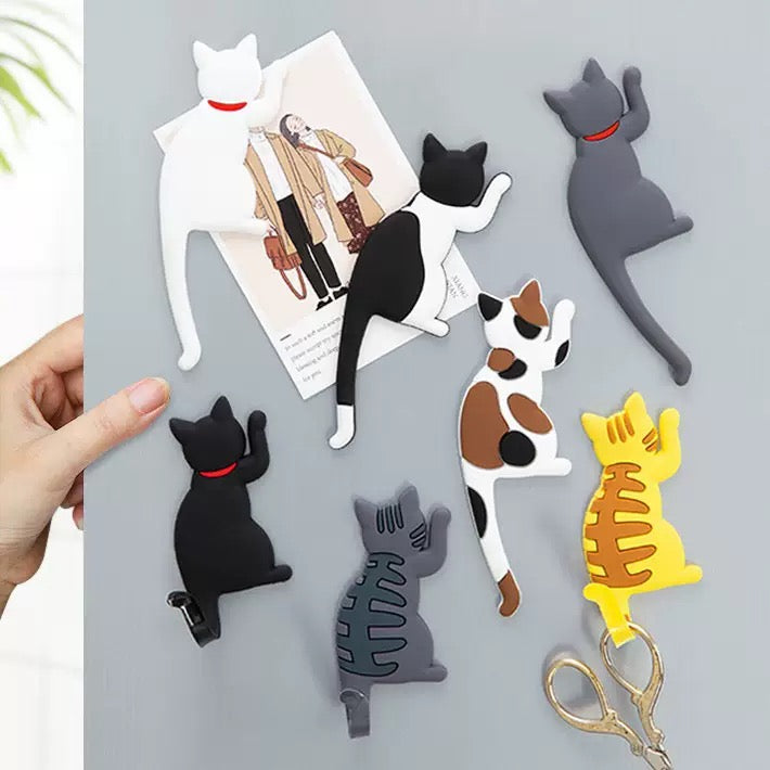 Soft Silicone Magnetic Hooks for Cats (Set of 7)