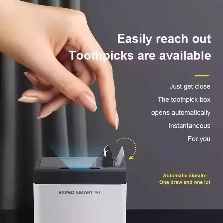 Creative Smart Portable Infrared Automatic Induction Toothpick Dispenser USB Charging Electric Toothpick
Holder