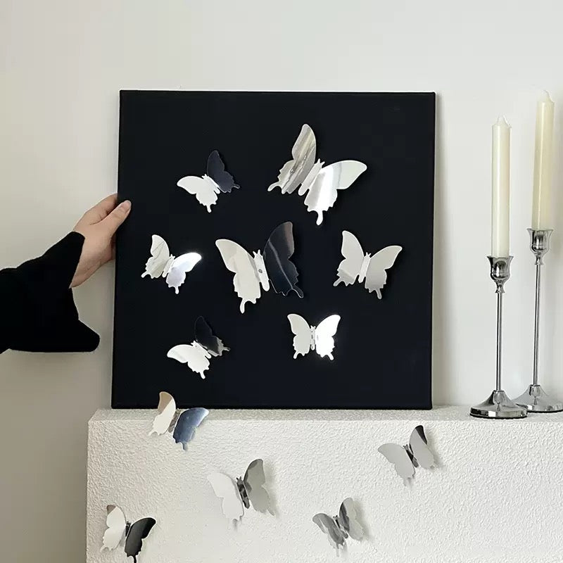 Light & Shadow Butterfly Decorative Wall Stickers (Pack of 24) Different Sizes
Free 12pcs