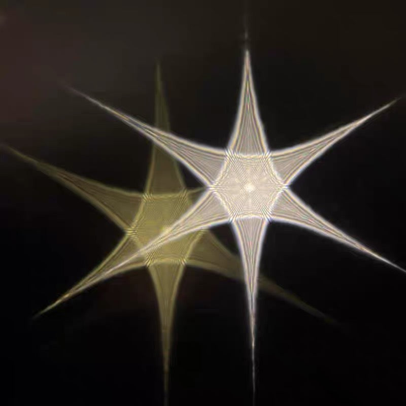 Hexagonal light film size (48cm*49cm) 3 sheets
Free String Lights