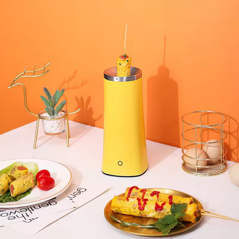 Automatic Egg Cup Egg Roll Maker, Non-Stick Electric Omelet Machine, Vertical Sausage Tube Maker