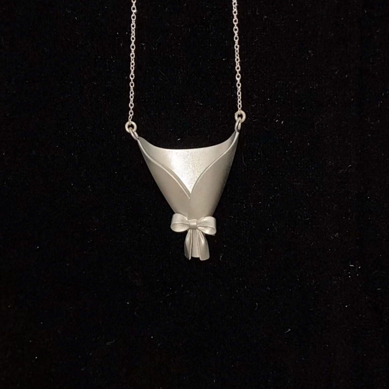 Bouquet Earrings Anti-Allergy Silver Jewelry (one free bouquet necklace)