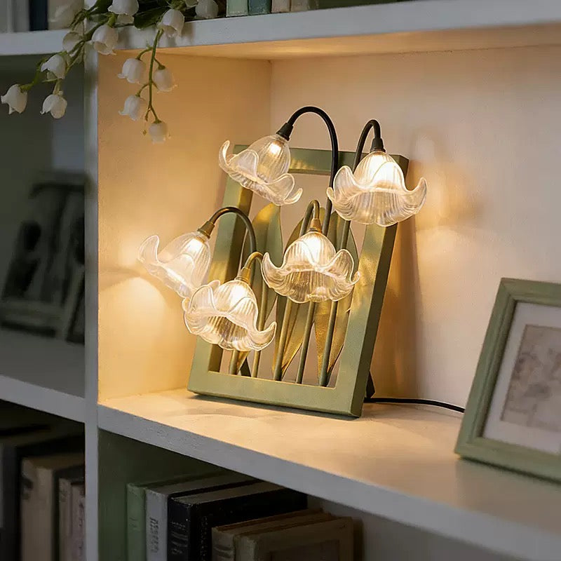 Luxury Floral Frame Lamp
Handcrafted Lily of the Valley Lamp
Artistic Home Decor & Gift