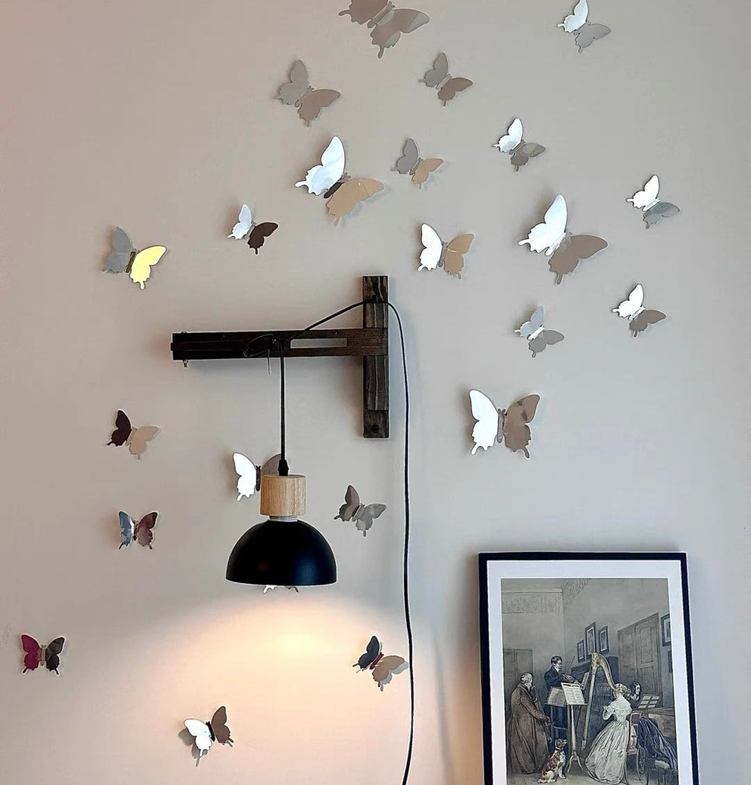 Light & Shadow Butterfly Decorative Wall Stickers (Pack of 24) Different Sizes
Free 12pcs