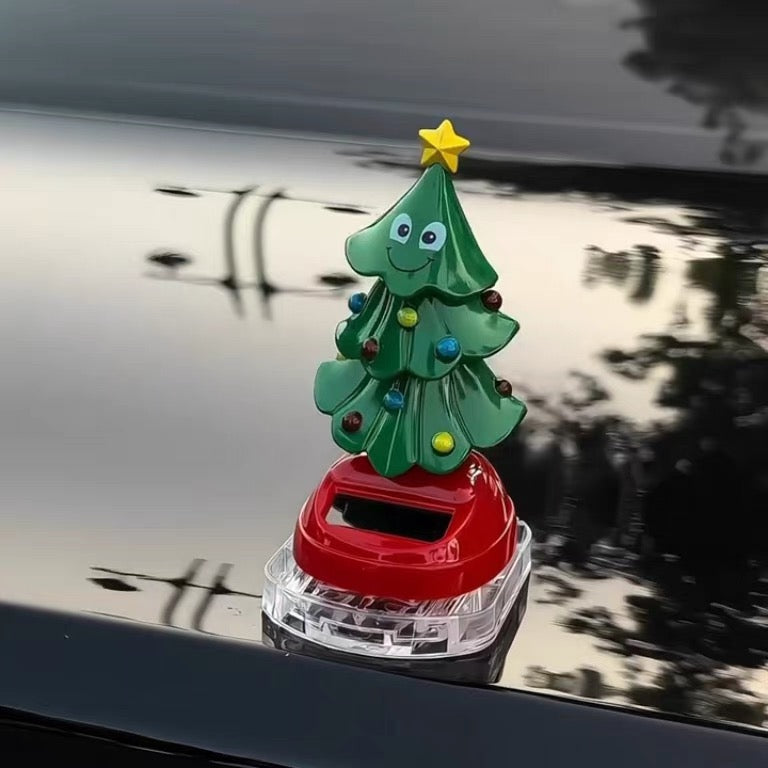 Solar Swinging Christmas Tree Car Ornament (Buy One Get One Free)