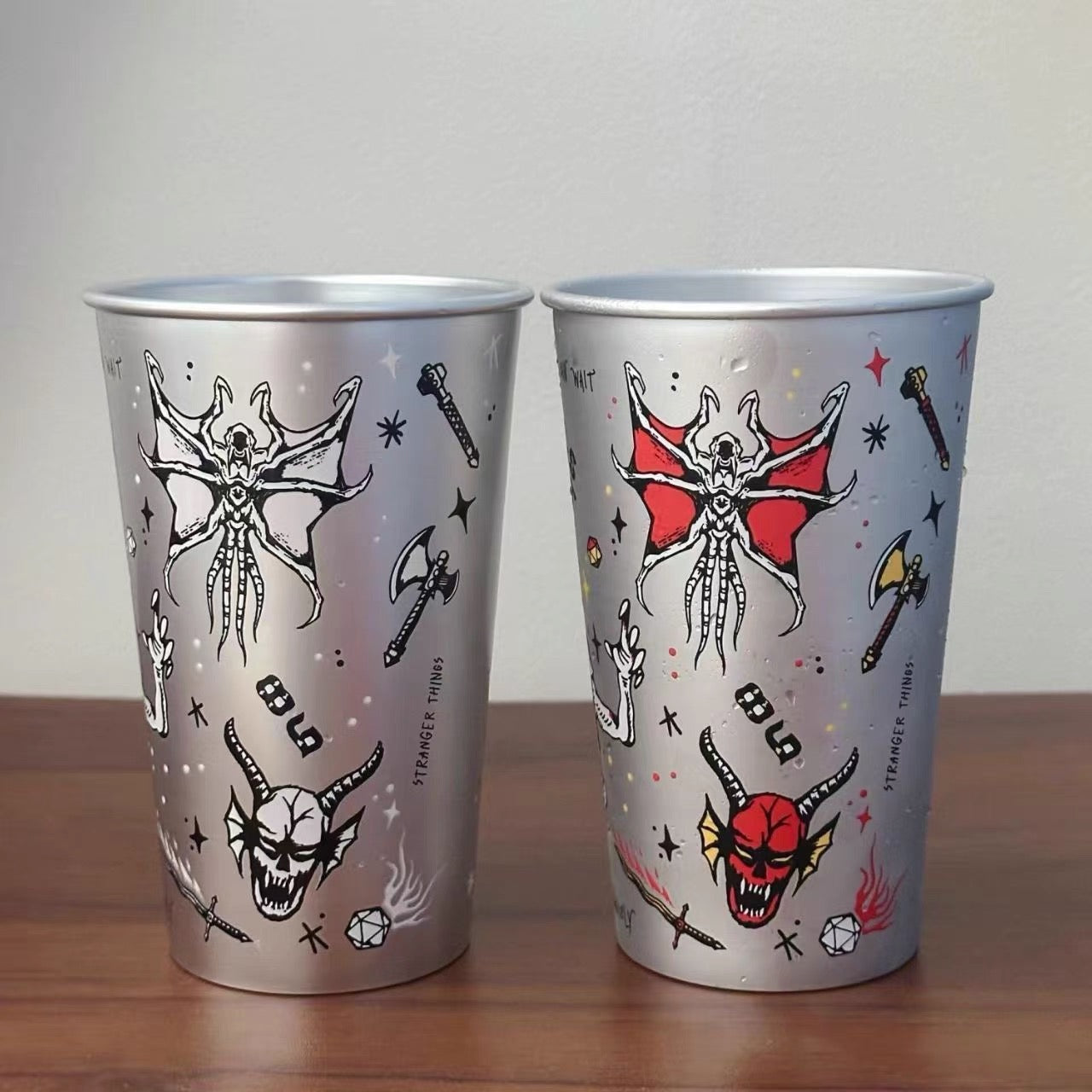 Stranger Things Official Thermochromic Color-Changing Tumbler – Stainless Steel