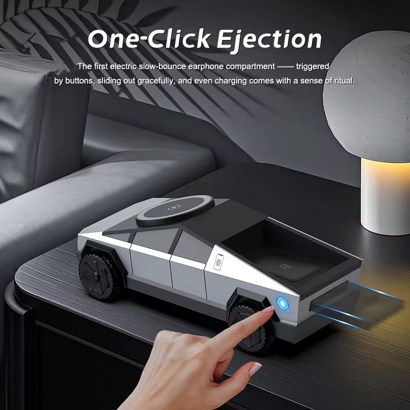 Qi Cyber Truck 15W Fast Charging 3-in-1 Magnetic Wireless Charger
Magnetic Attachment Unique Gadget
Mobile Charger Factory