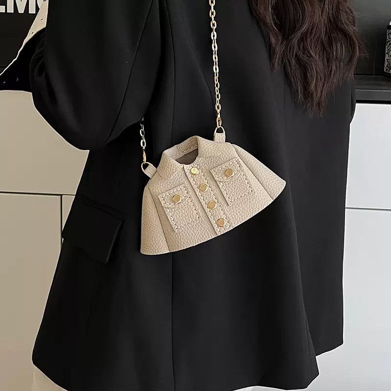 Handmade Mini Jacket Bag – Unique Statement Crossbody Purse