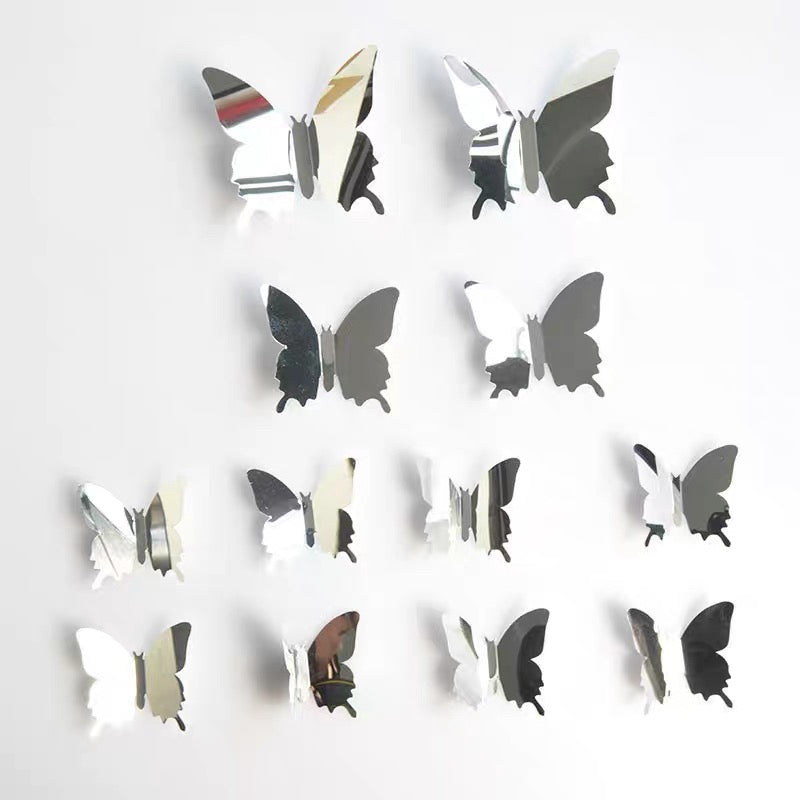 Light & Shadow Butterfly Decorative Wall Stickers (Pack of 24) Different Sizes
Free 12pcs