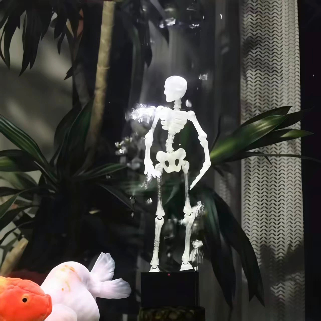 Bubble Dancing Skeleton Aquarium Ornament – Air Powered Fish Tank Decoration