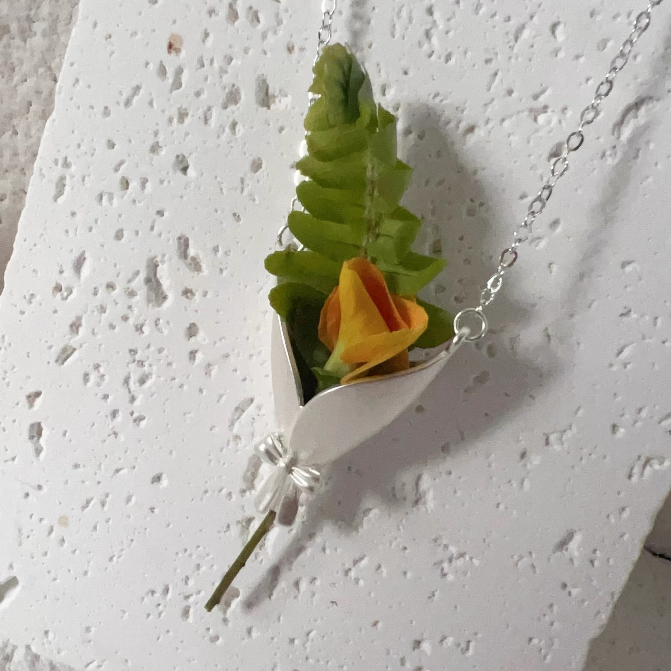 Wearable Mini Vase Jewelry Collection - Handcrafted S925 Silver Flower Holder (Brooch, Earrings, Necklace)