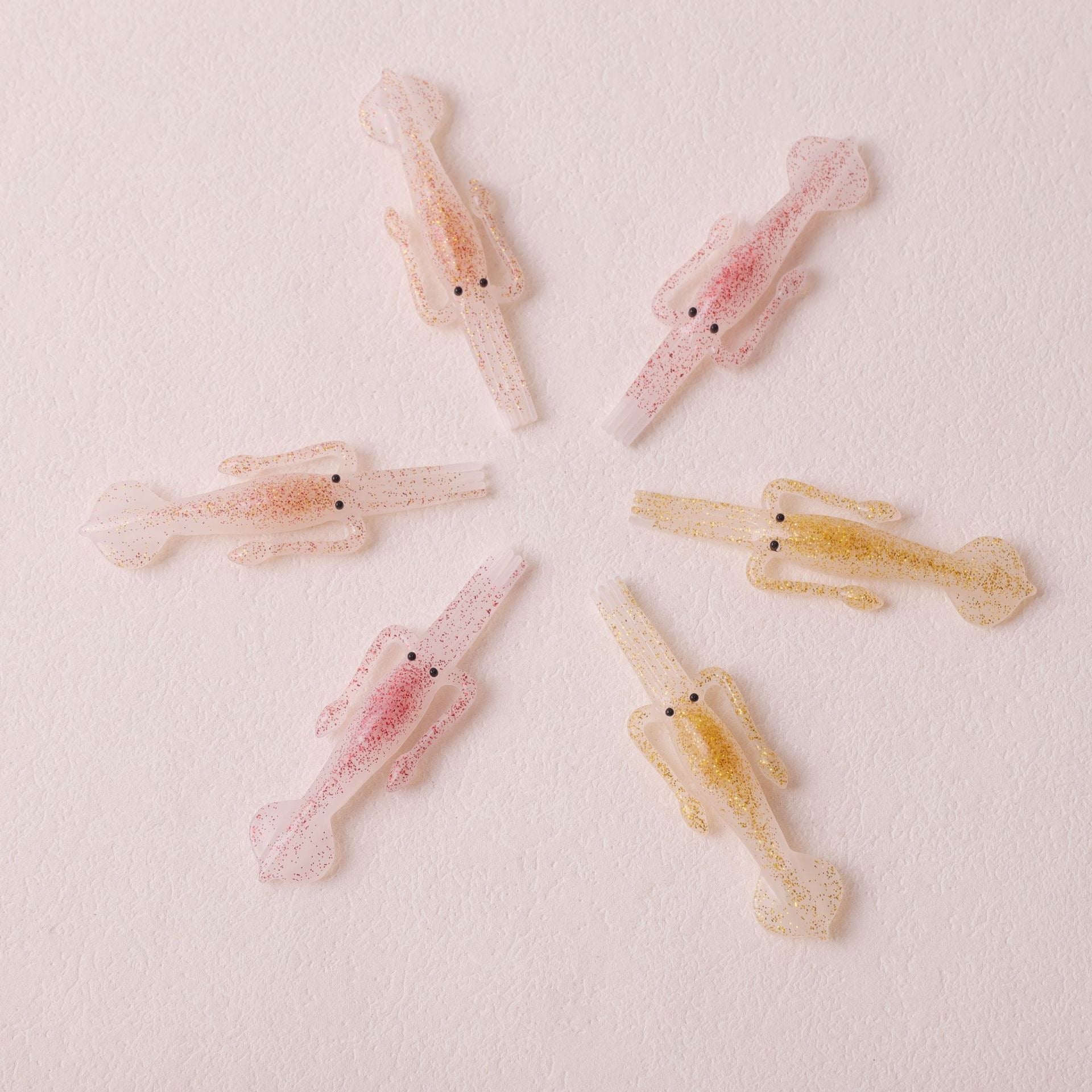 UV Color Changing Squid in a pack of 5 (buy one pack and get one free)