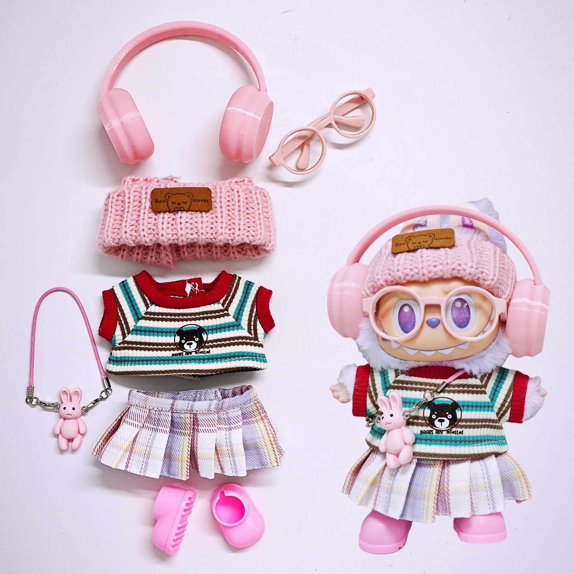 labubu clothes 17cm 1st generation 2nd generation 3rd generation universal (only clothes not including dolls)
