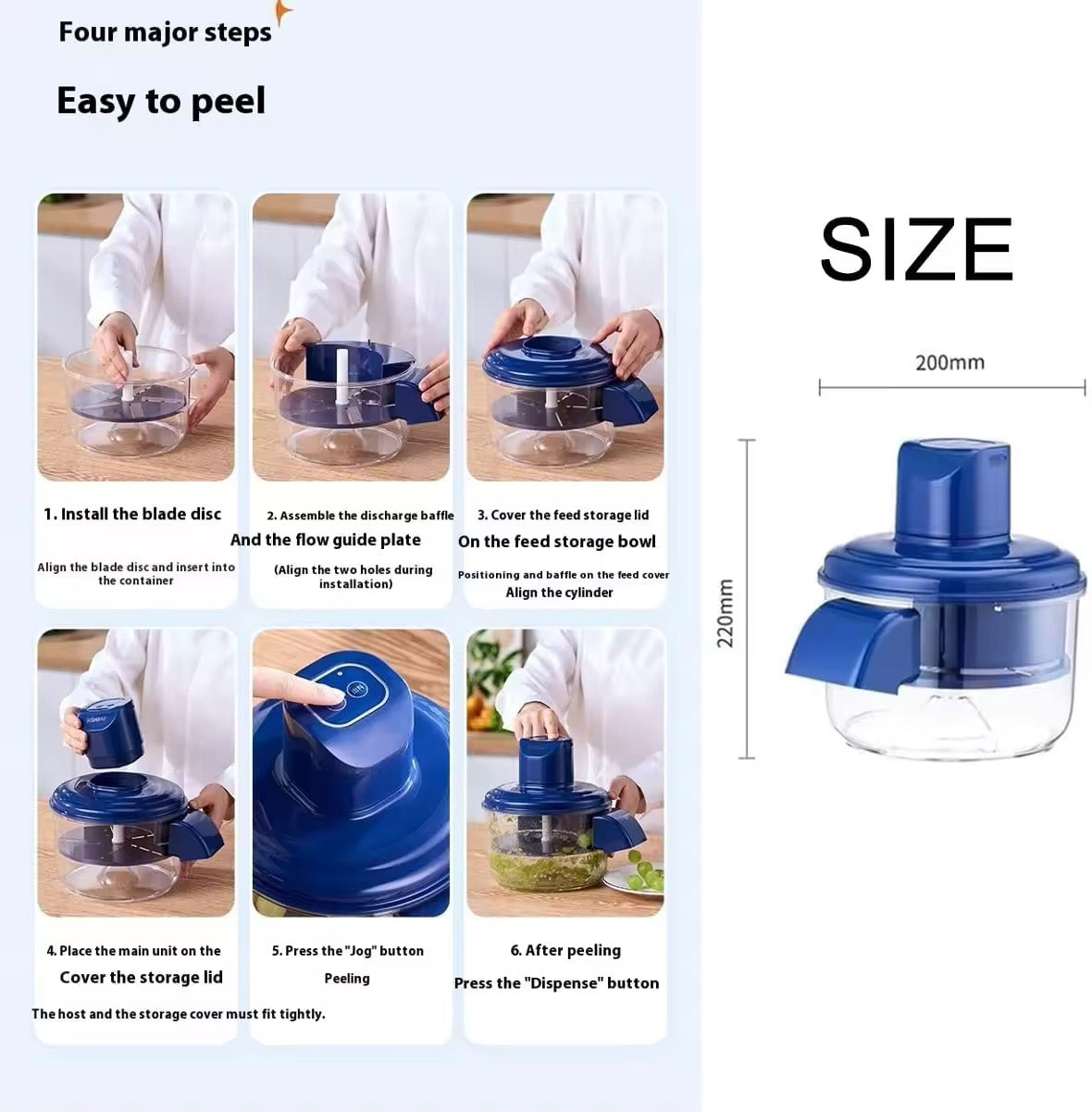 Vegetable and Fruit Automatic Peeler