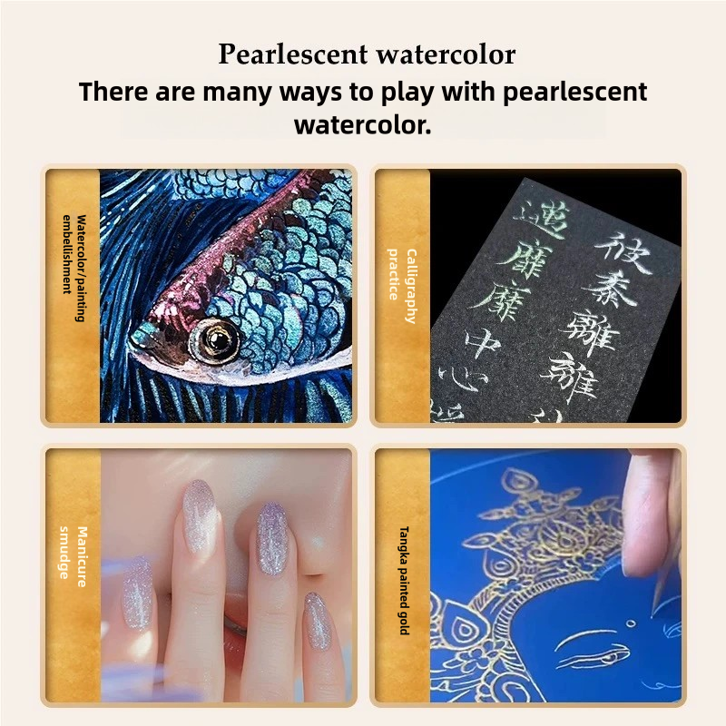Hand Ground Pearlescent Pigment Set