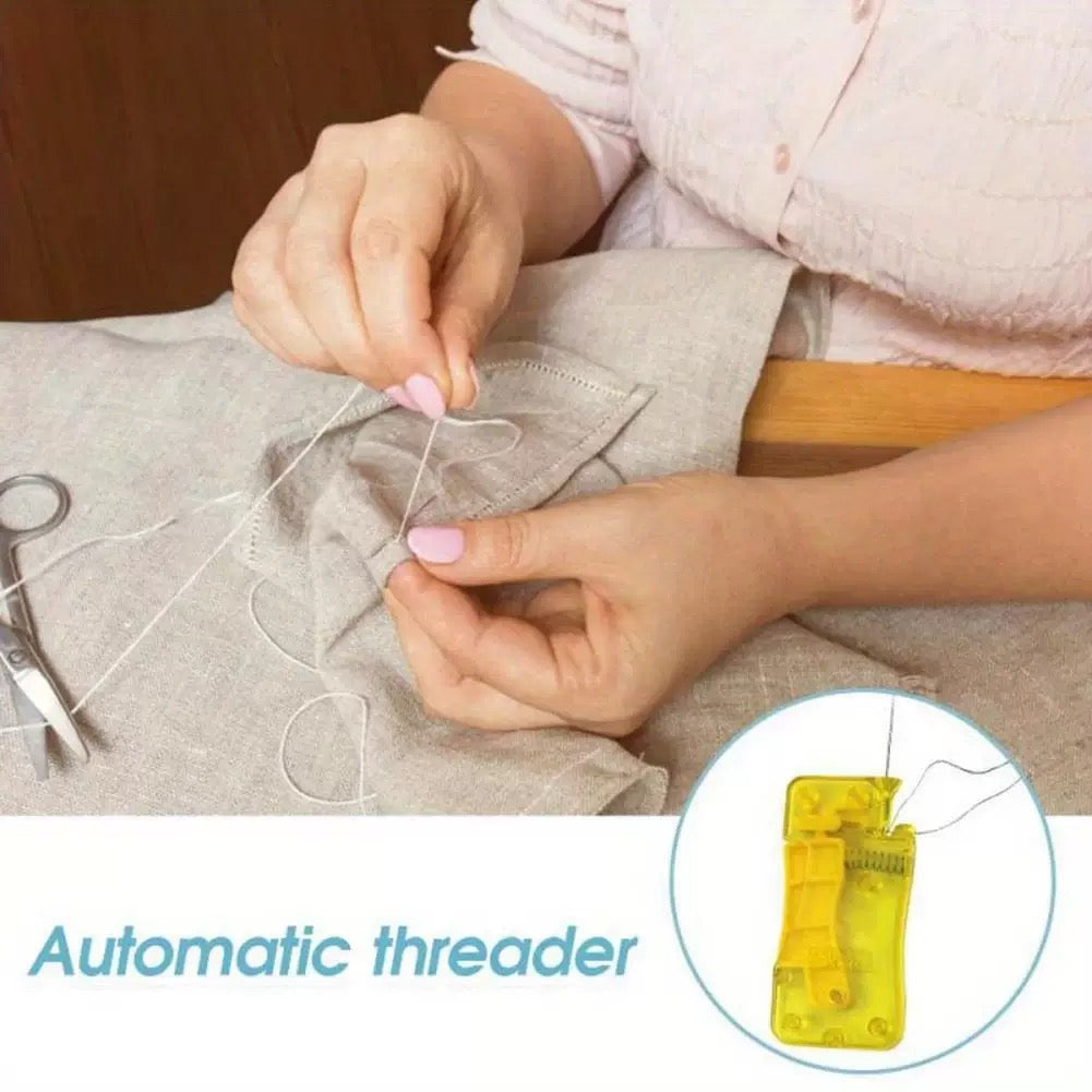 Hand Sewing Aid Set (Two Needle Threaders + Two Hand Sewing Aids)