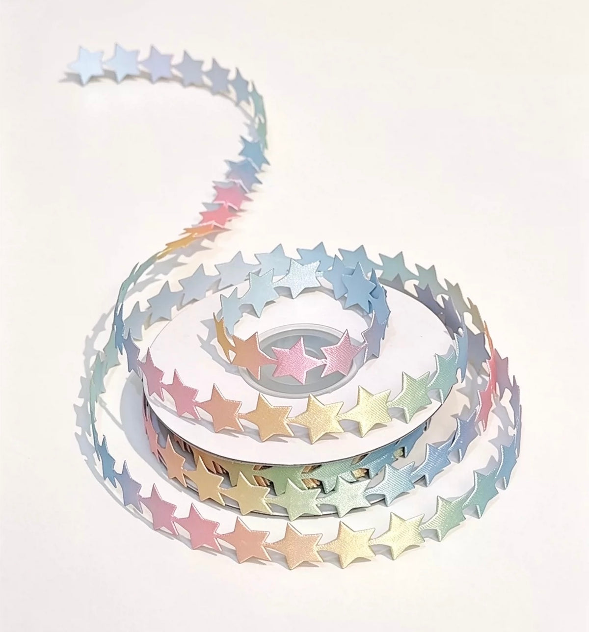 1.5-meter Gradient-Colored Knitted Star Ribbon