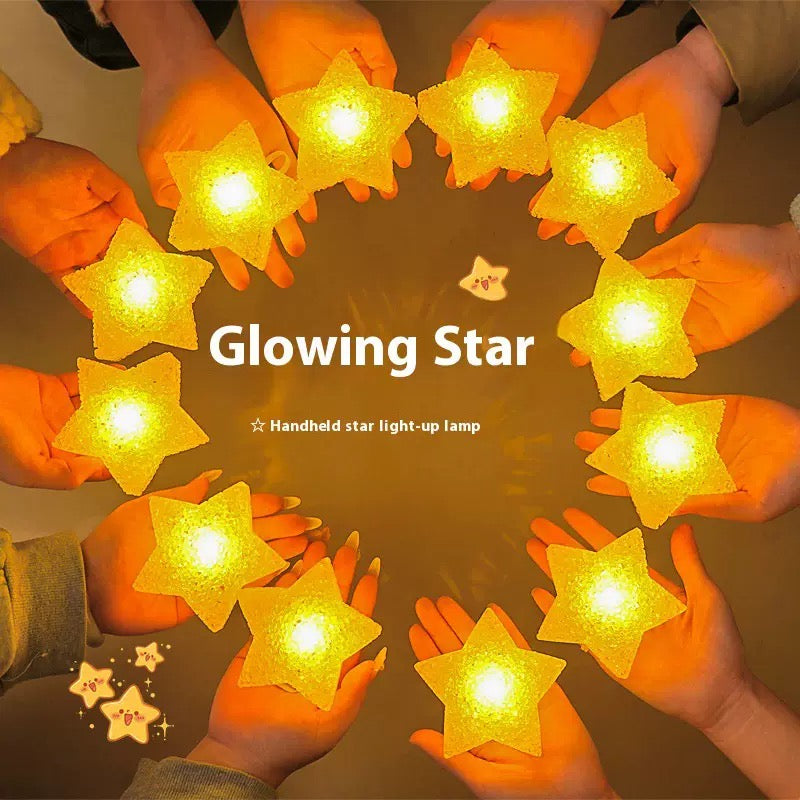 8-Piece Glowing Star Lights Set with Cotton Mesh Bag | Warm Ambient Decor（Available in two sizes）Free Handwoven Bags