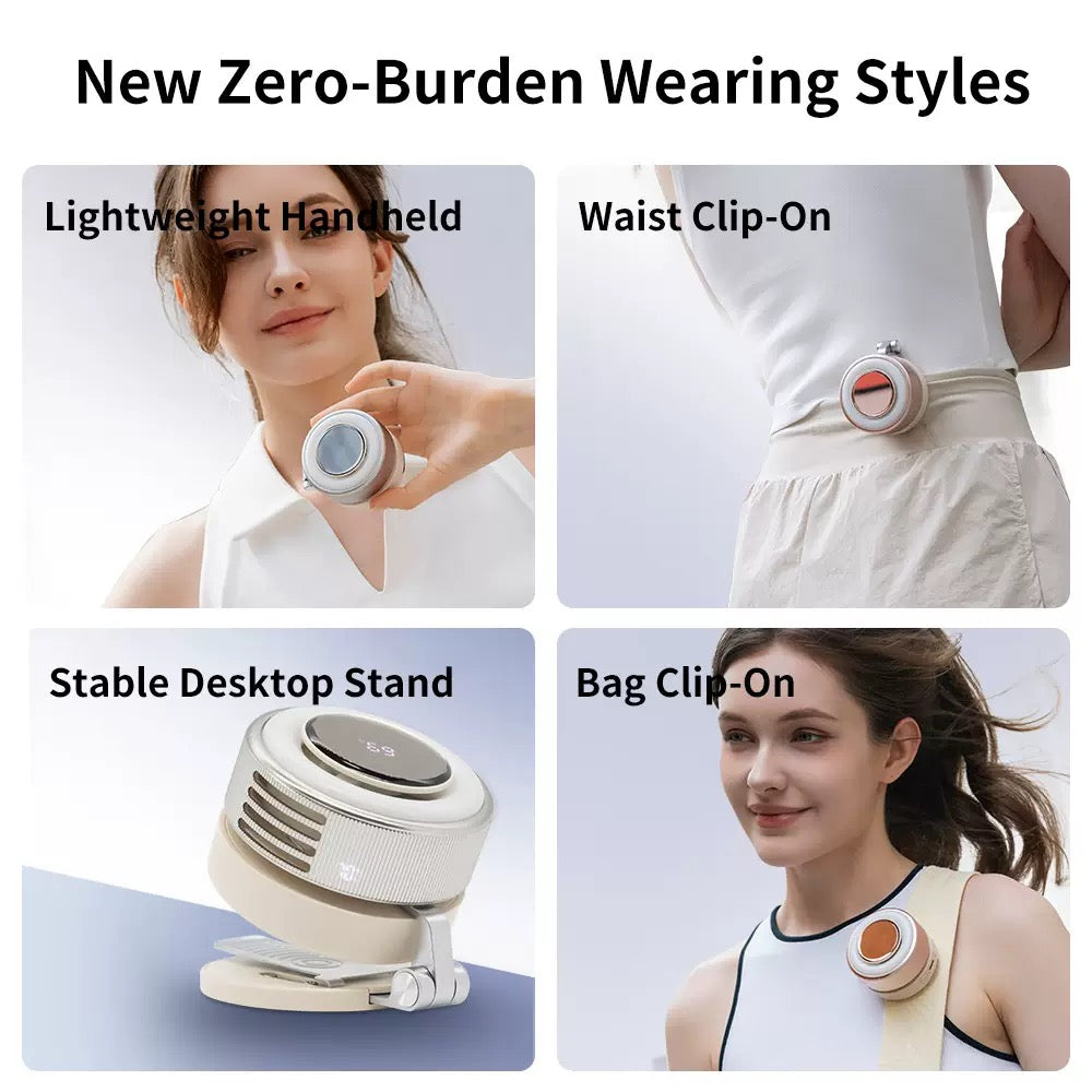 3-in-1 Magnetic Phone Fan Stand & Selfie Light – 120H Battery Life