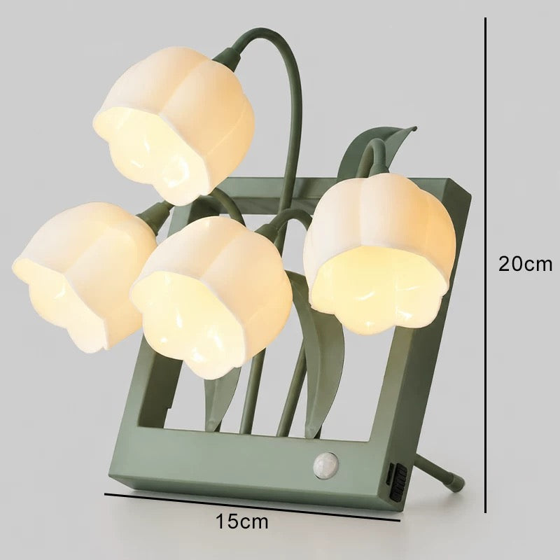 USB-Charging Magnetic Lily-of-the-Valley Automatic Sensor Wall Light（Free shipping, no customs duties）