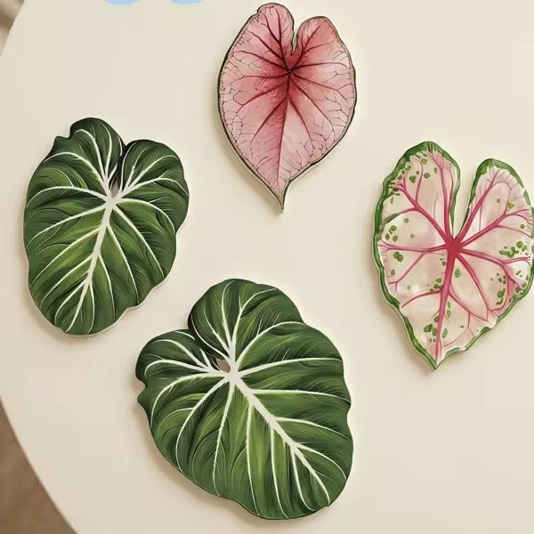 Acrylic Monstera Heat Pad (Set of 9)