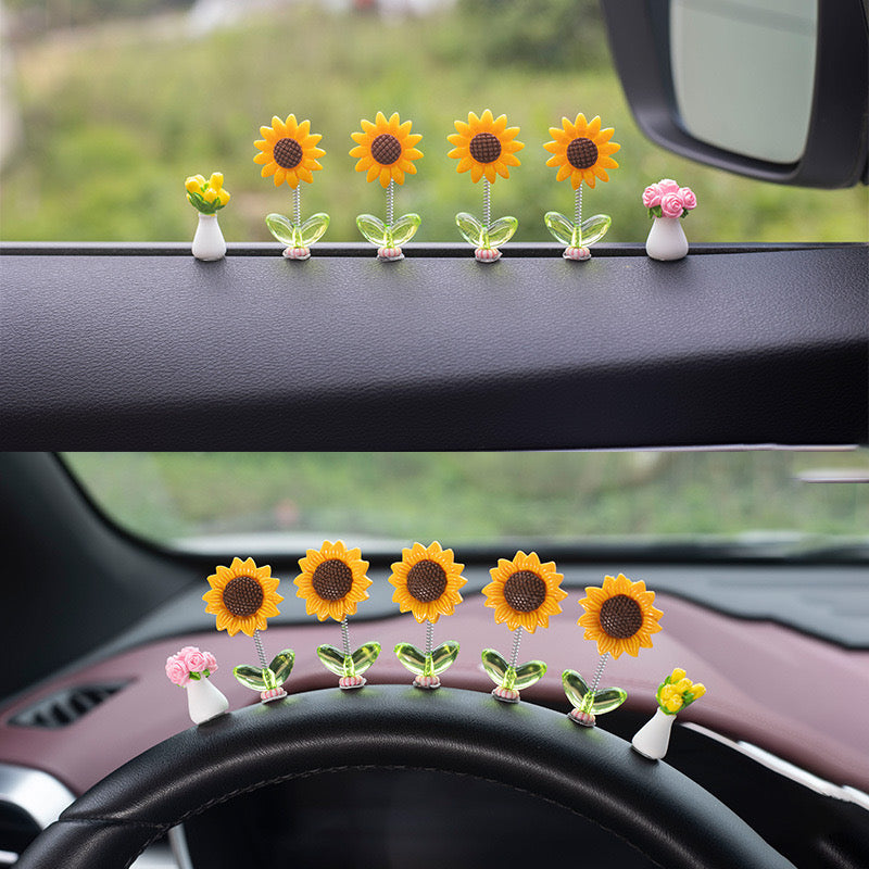 Swinging Sunflowers come in packs of 6 (buy one get one free)