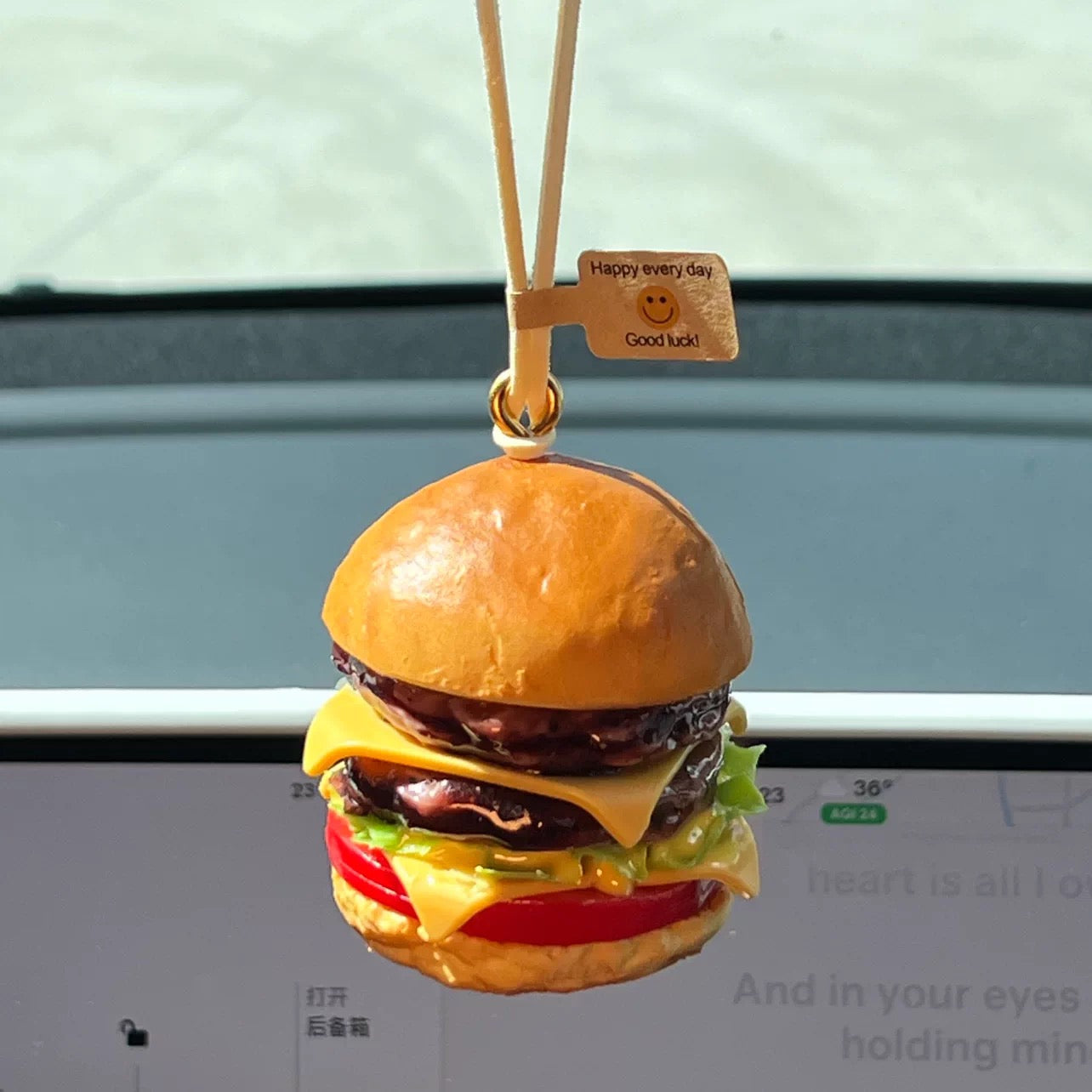 Handmade Burger Aroma Diffuser Hanging Ornament