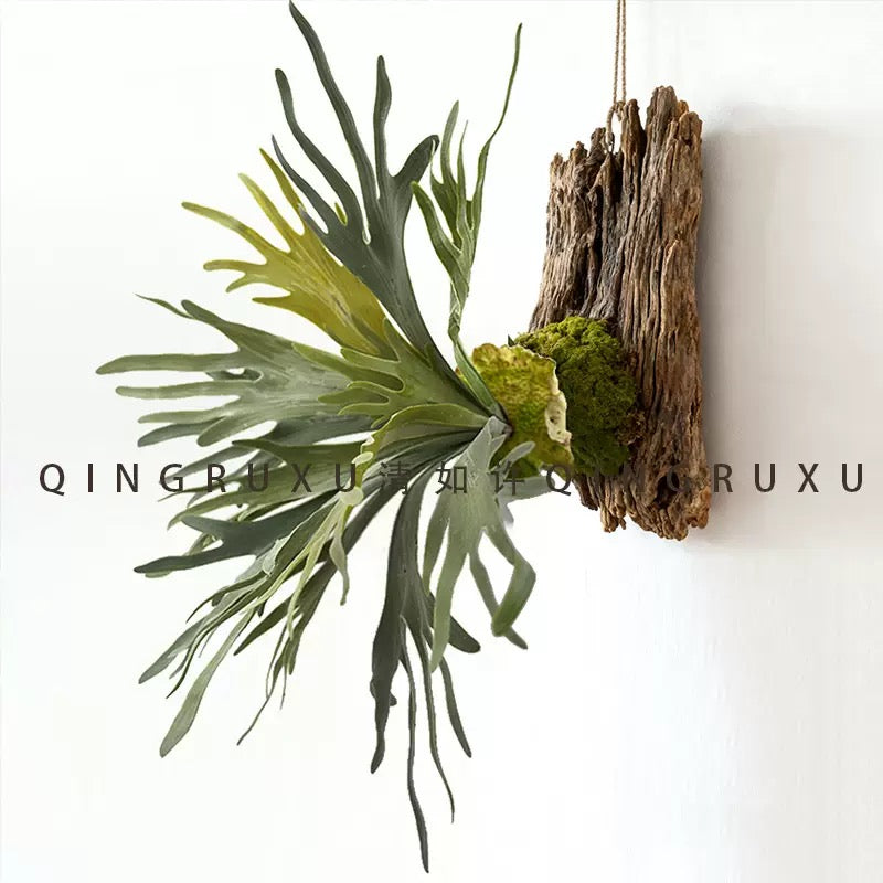 GlowFrame™ – Living Art That Lights Up Your Space（Free desk lamp）Free gift: artificial staghorn fern