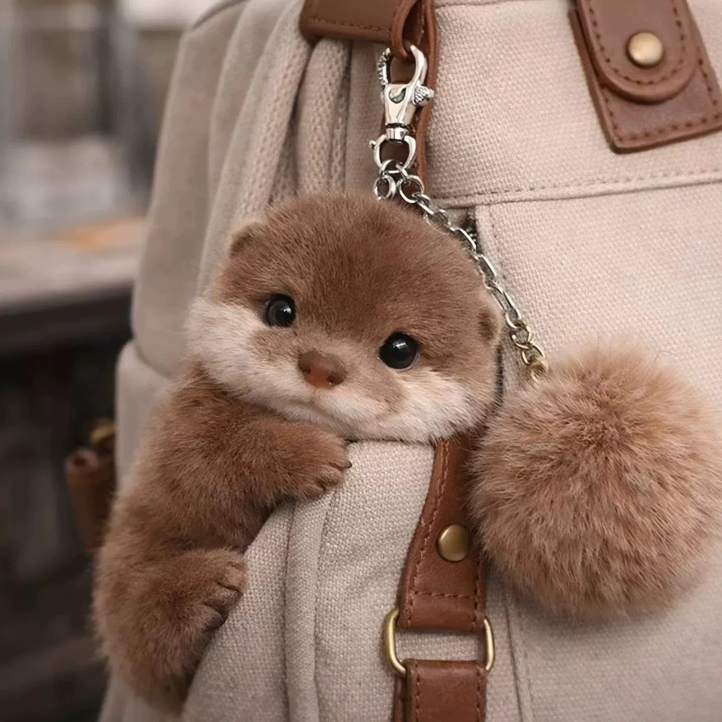 Handmade Baby Otter Plush Toy (Made-to-Order)